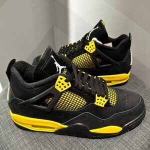 New Air Jordan 4 'Thunder' Unisex Sneakers - Original Box Included